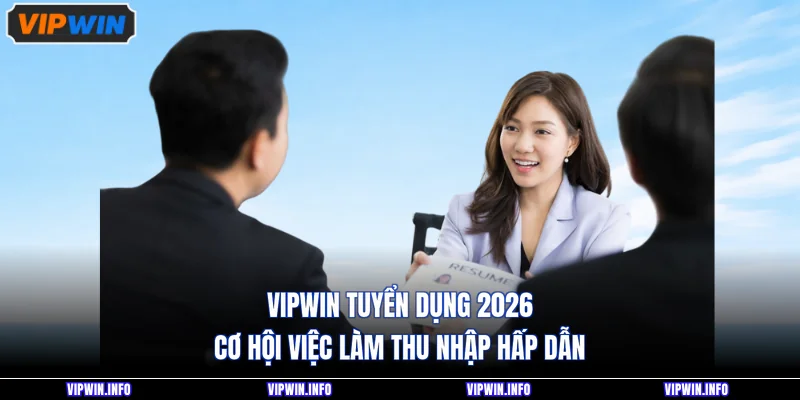 VIPWIN Tuyển Dụng 2026 - Cơ Hội Việc Làm Thu Nhập Hấp Dẫn
